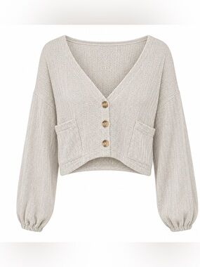 Sabo cream knit cardigan, small